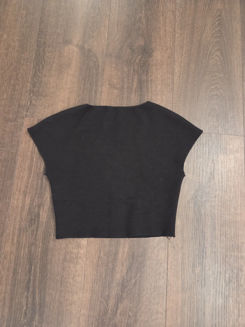 Zara Black Girls Cropped Tee
